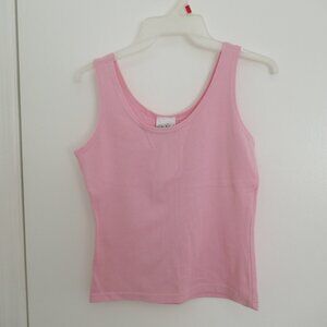 NWT G&W Sport light pink slightly cropped tank top size S